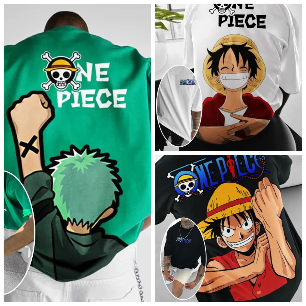 Street Fashion Trends 2025 - ONE PIECE Luffy Zoro 2025 Summer