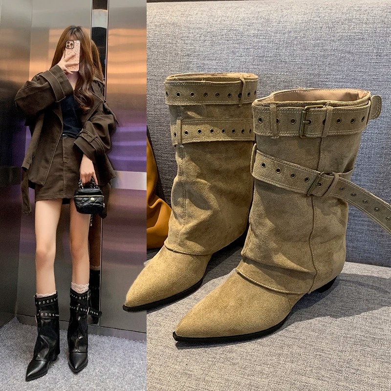 Street Fashion Trends 2025 - 2025 Pointed Toe Women's Winter Boots