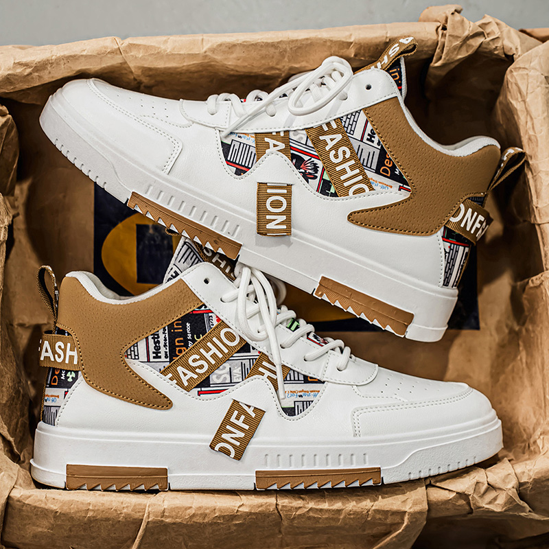 Street Fashion Trends 2025 - 2025 New Men's High-Top Casual Shoes,