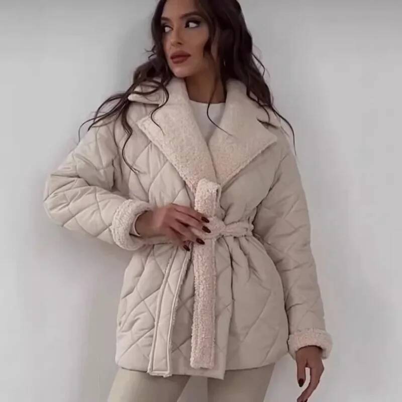 Elegant Quilted With Faux Fur  - огляд і ціна Street Fashion Taiwan