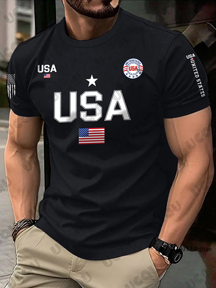 2026 New USA Flag Graphic Men  - огляд і ціна Street Fashion Usa