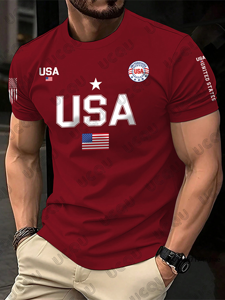 2026 New USA Flag Graphic Men  - огляд і ціна Street Fashion Usa