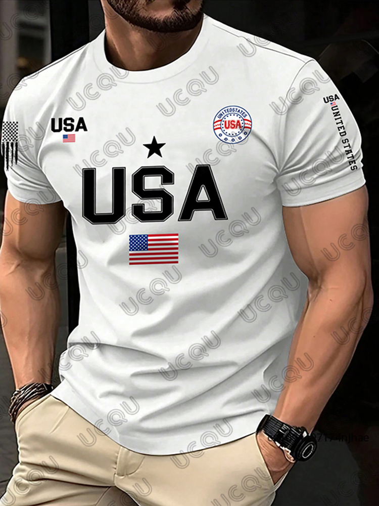 2026 New USA Flag Graphic Men  - огляд і ціна Street Fashion Usa
