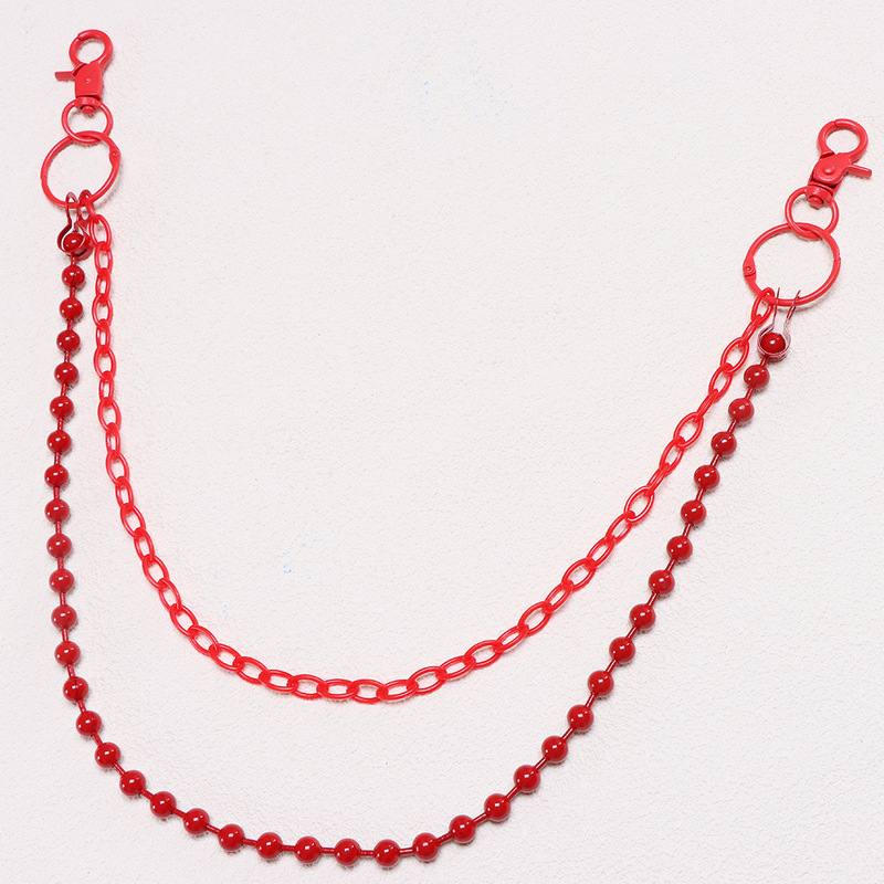 Bright Red Beaded Multi‑Layer  - огляд і ціна Street Fashion Harajuku