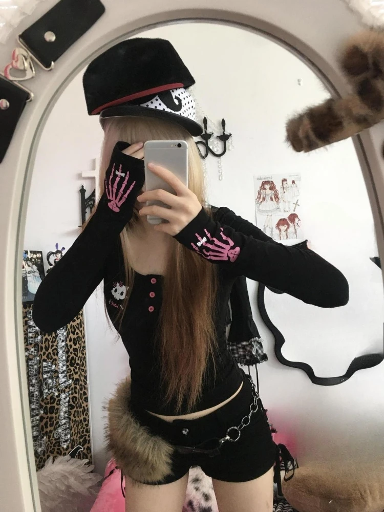Y2K Vintage Cartoon Print T-Sh - огляд і ціна Fashion Streetwear