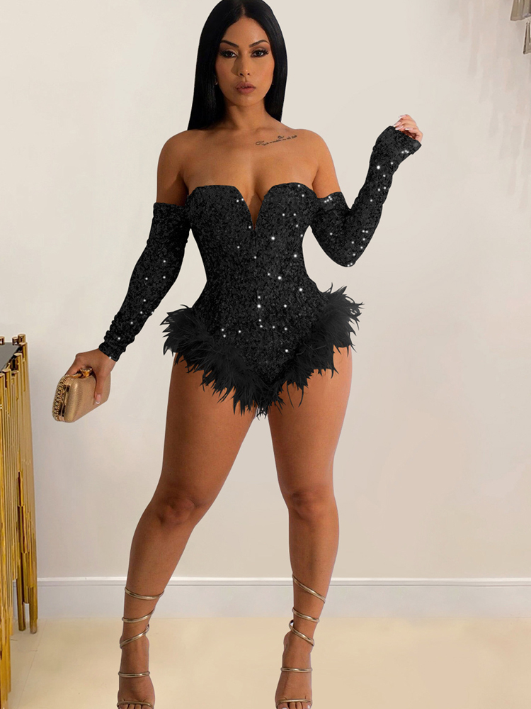 Fashion Sexy Monochrome Sequin - огляд і ціна Street Fashion Online