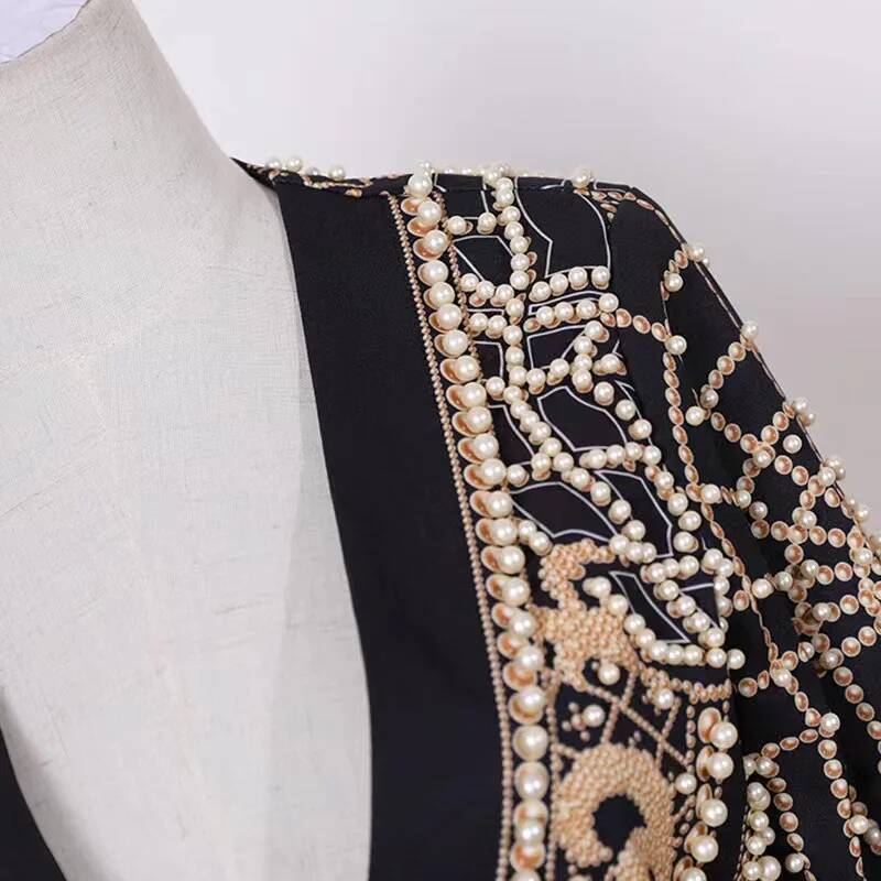 Fashion Beading V Neck Blazers - огляд і ціна Street Fashion Taiwan