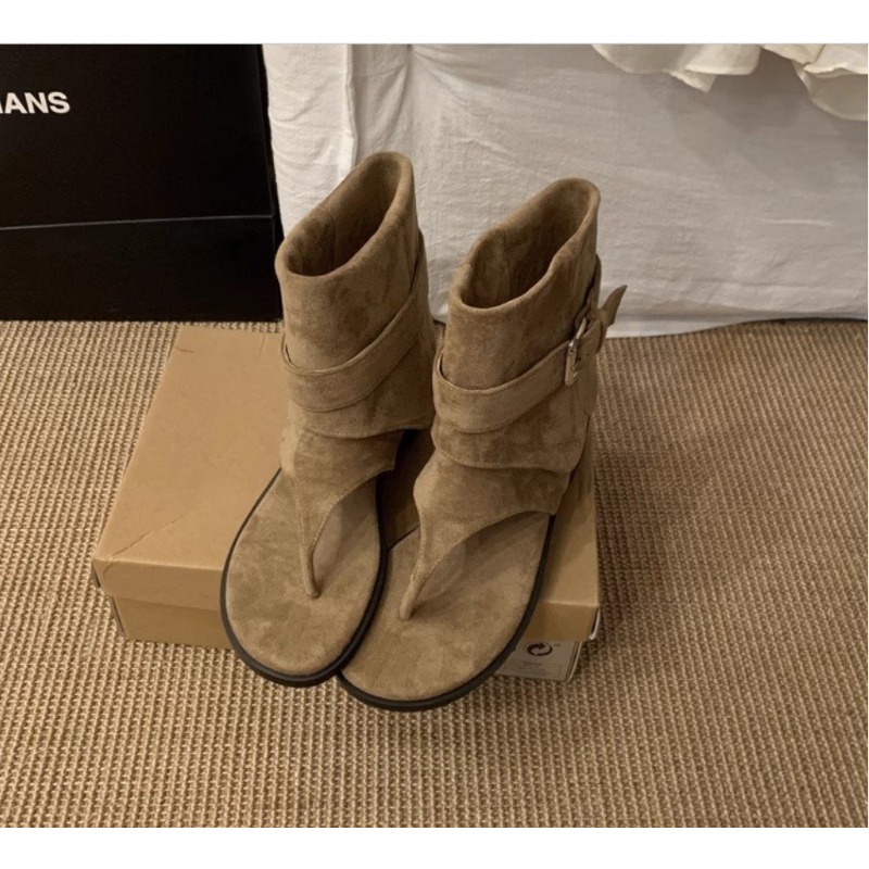 2025Spring Clip Toe Flats Sand - огляд і ціна Street Fashion Dress