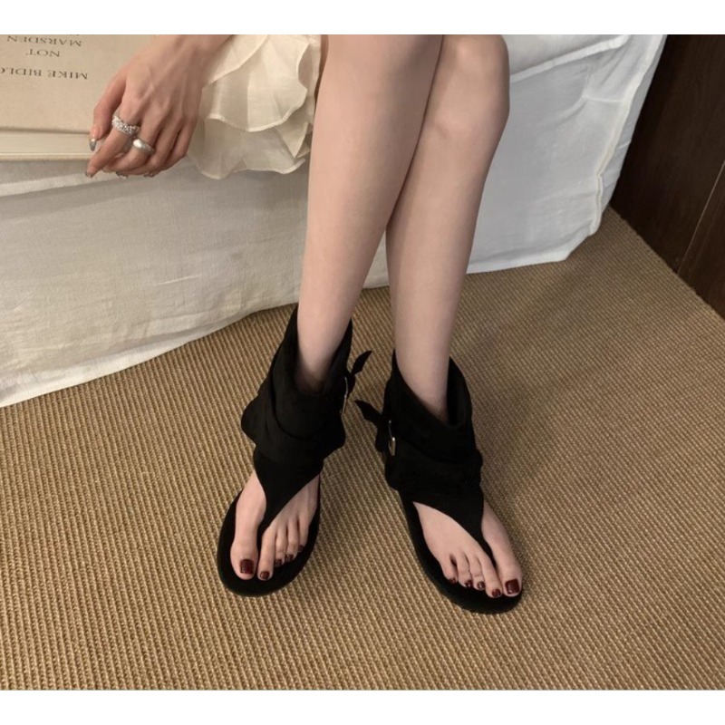 2025Spring Clip Toe Flats Sand - огляд і ціна Street Fashion Dress