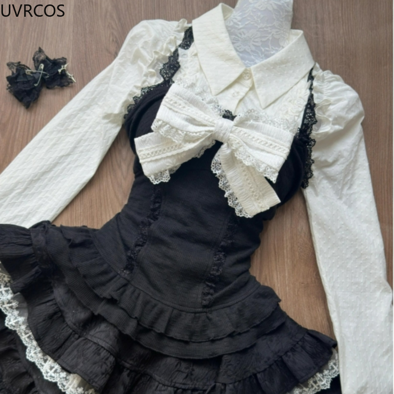 Y2k Aesthetic Lolita Style 3 P - огляд і ціна Street Fashion Harajuku