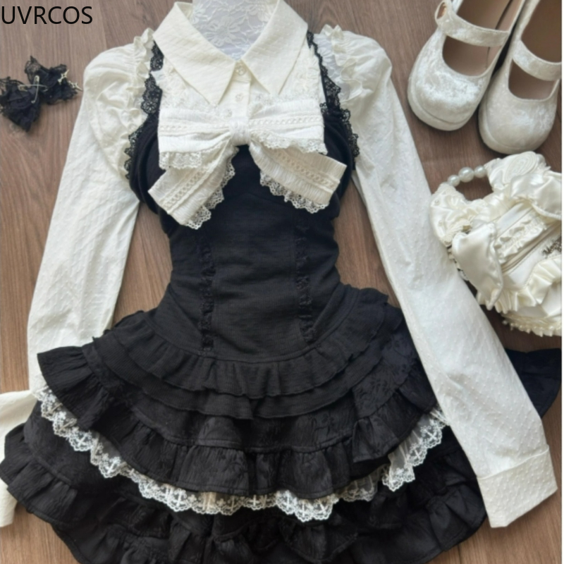 Y2k Aesthetic Lolita Style 3 P - огляд і ціна Street Fashion Harajuku