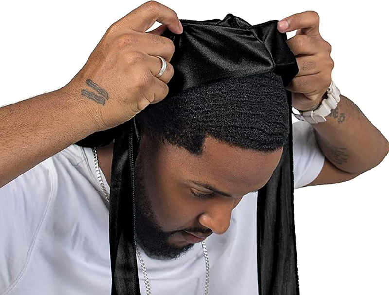 3PCS/LOT Long Durag Silk Satin - огляд і ціна Street Fashion Hats