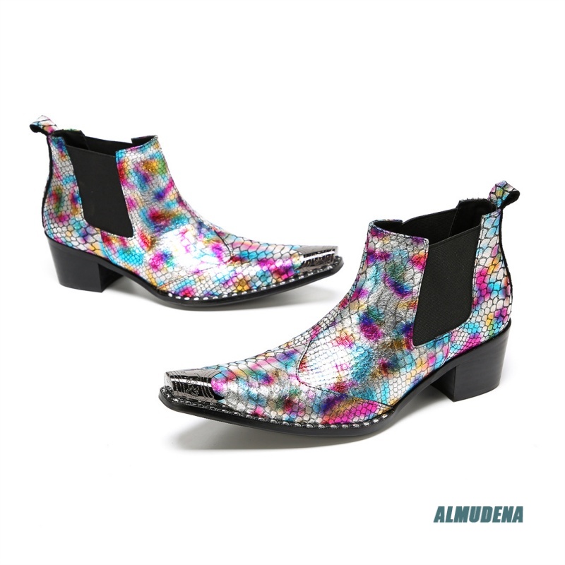 Multicolor Metallic Snake Prin - огляд і ціна Street Fashion Dress