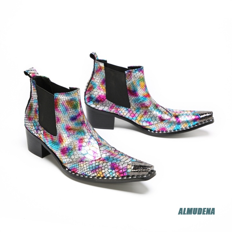 Multicolor Metallic Snake Prin - огляд і ціна Street Fashion Dress