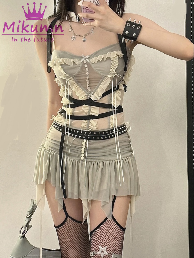 Y2k Two Piece Set Outfit Aesth - огляд і ціна Street Fashion Harajuku