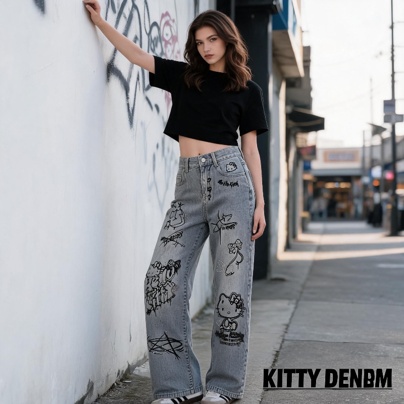 Cute Keiokitty Rhinestone Graf - огляд і ціна Street Fashion Graffiti