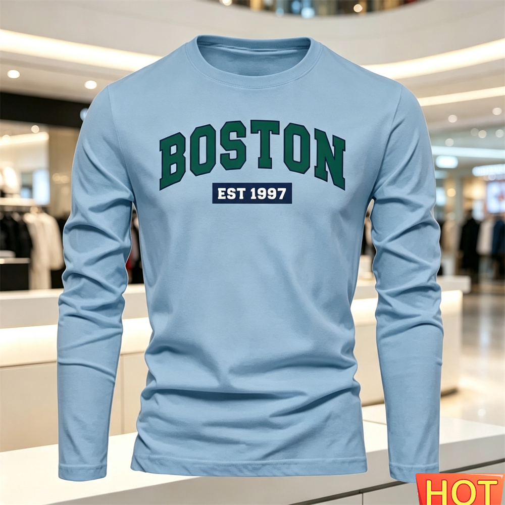 Autumn Summer Men's long sleev - огляд і ціна Fashion Streetwear