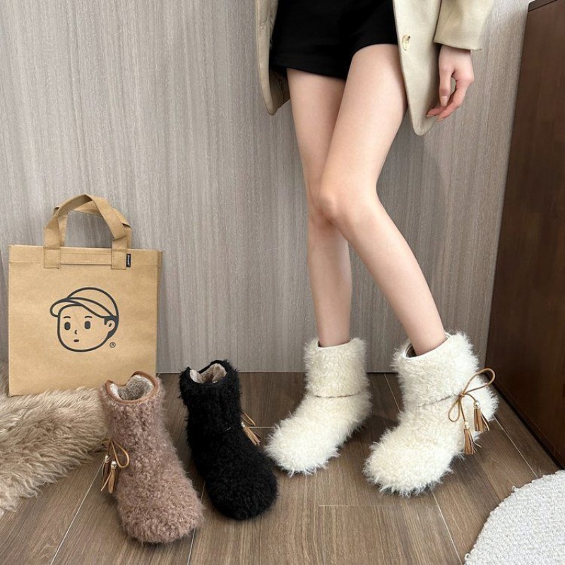 Solid Color Fleece-Lined White - огляд і ціна Street Fashion Online