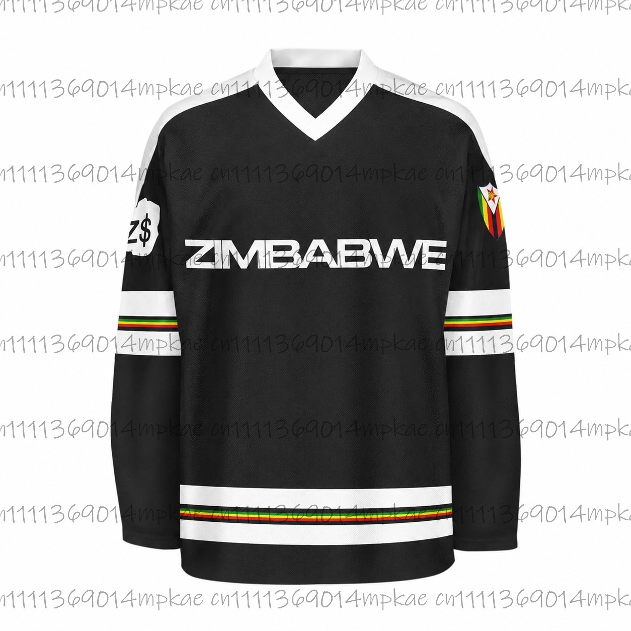 Men's Zimbabwe Printed V-Neck  - огляд і ціна Fashion Streetwear