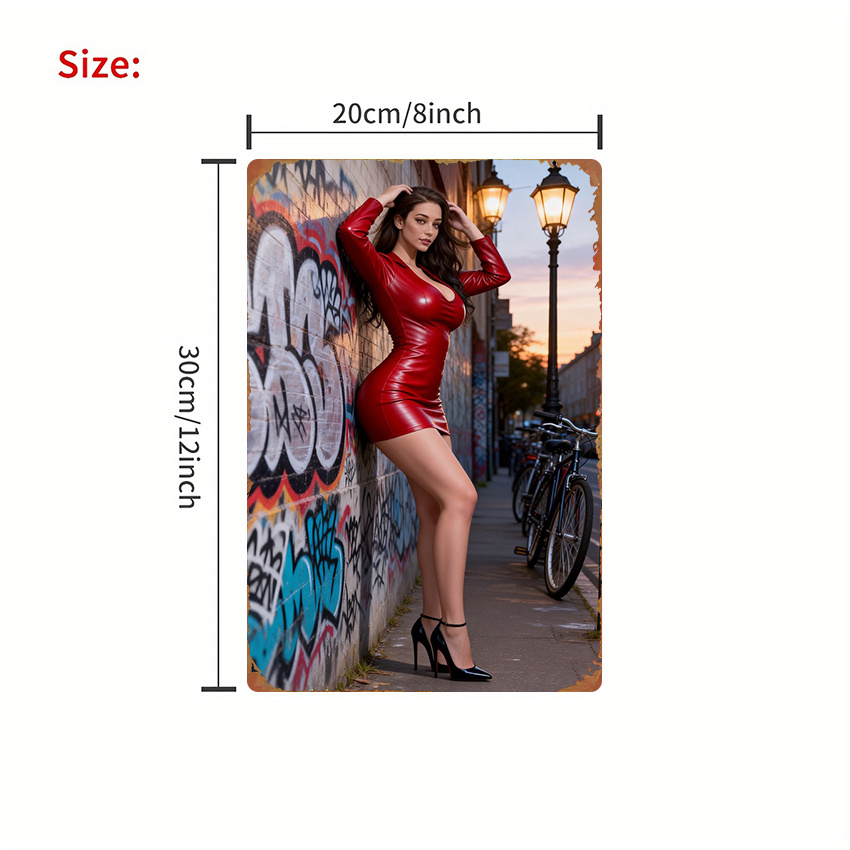 2D Flat Metal Sign - Fashion S - огляд і ціна Street Fashion Graffiti