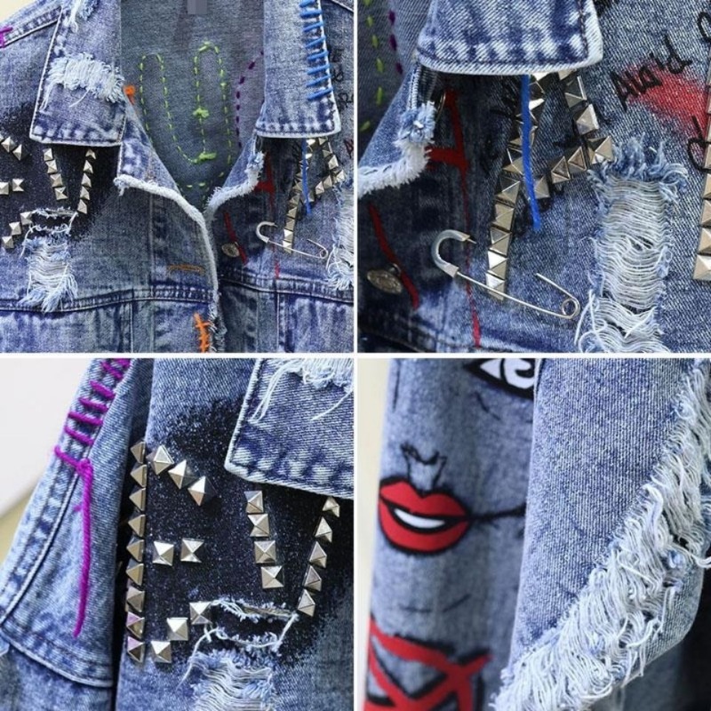 Trendy Graffiti Casual Denim S - огляд і ціна Street Fashion Graffiti
