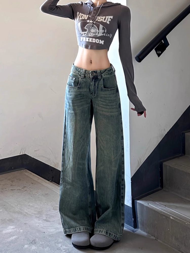 Brown Jeans Harajuku Y2K Kawai - огляд і ціна Japanese Street Fashion Female