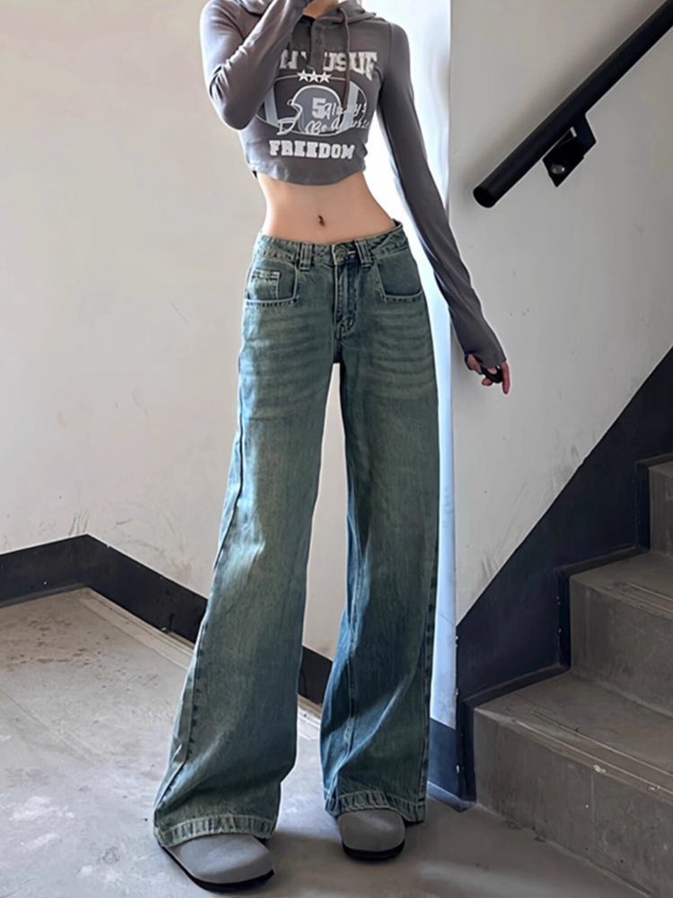 Brown Jeans Harajuku Y2K Kawai - огляд і ціна Japanese Street Fashion Female