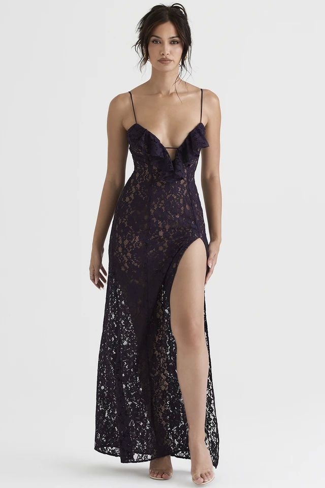 Slim Fit Deep V Lace Dress Wom - огляд і ціна Street Fashion Online