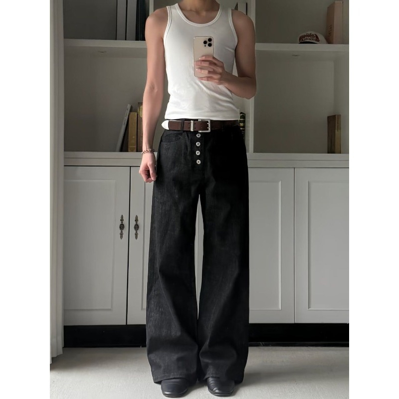 Mens Jeans Harajuku Summer Let - огляд і ціна Street Fashion Graffiti