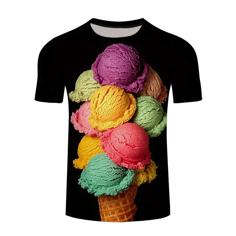 Ice Cream Color Fashion T-shir - огляд і ціна Street Fashion Trends 2025