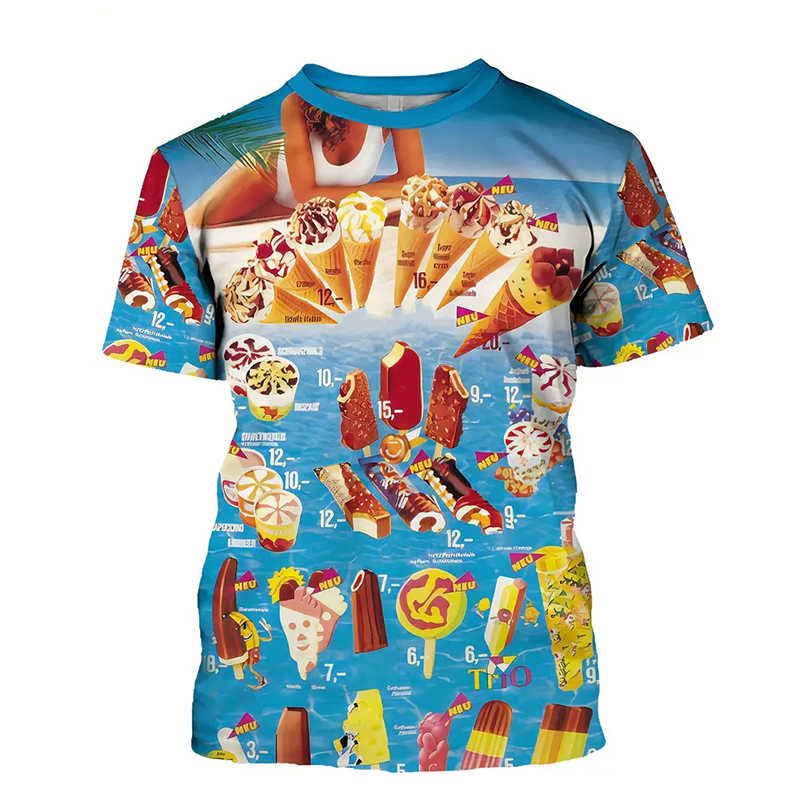 Ice Cream Color Fashion T-shir - огляд і ціна Street Fashion Trends 2025