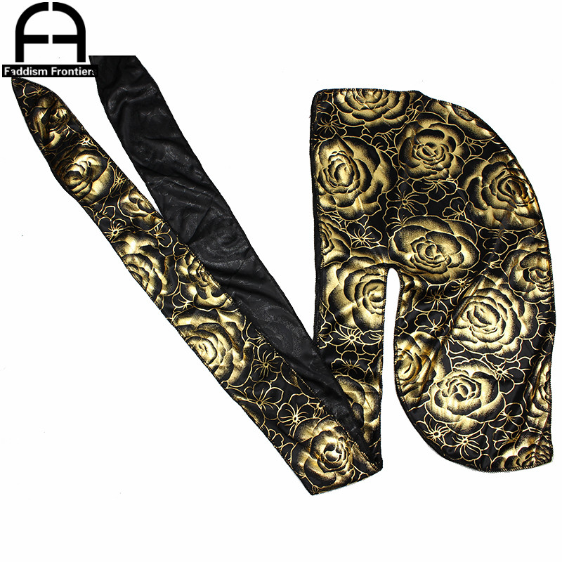 Custom Men's Print Silky Durag - огляд і ціна Street Fashion Hats